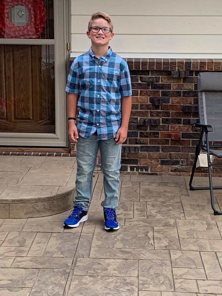 Jaxson's first day of middle school